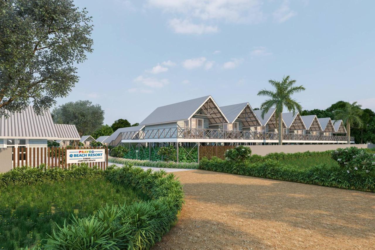 Praveg Beach Resort Daman, Jampore Beach Exterior foto